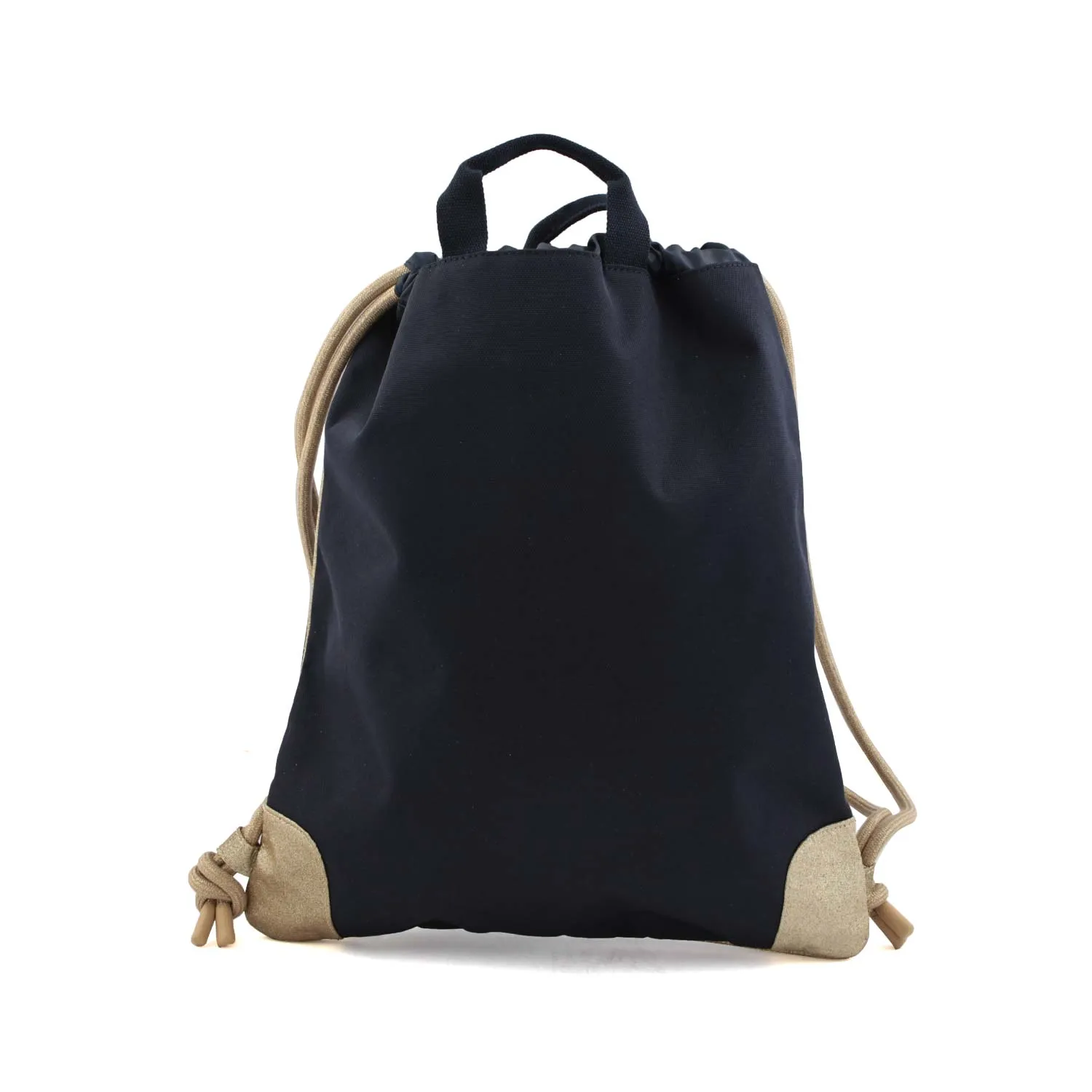 Jeune Premier Navy Blue Unicorn Gold Sack Backpack