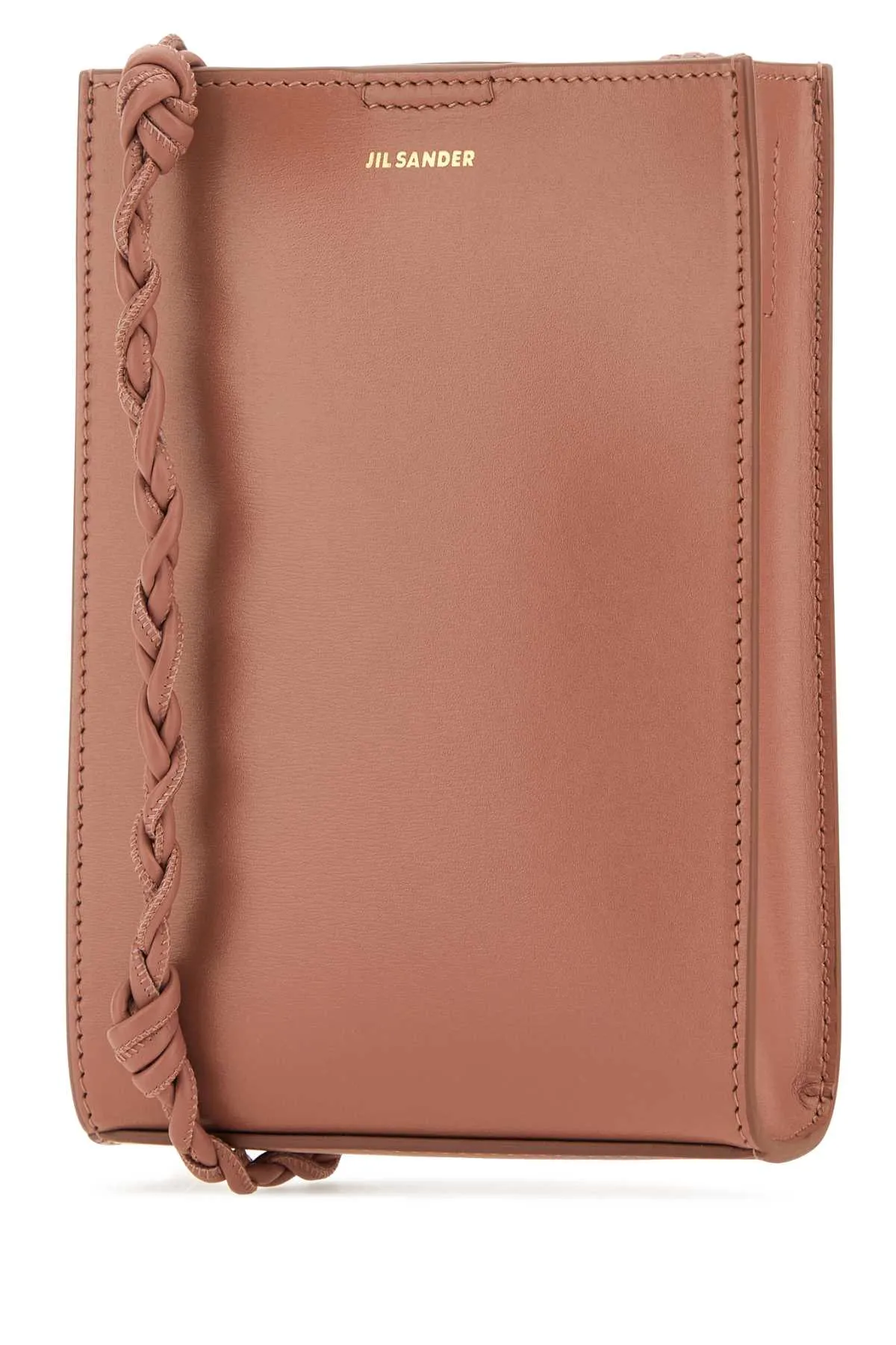 Jil Sander Dark Pink Leather Small Tangle Shoulder Bag