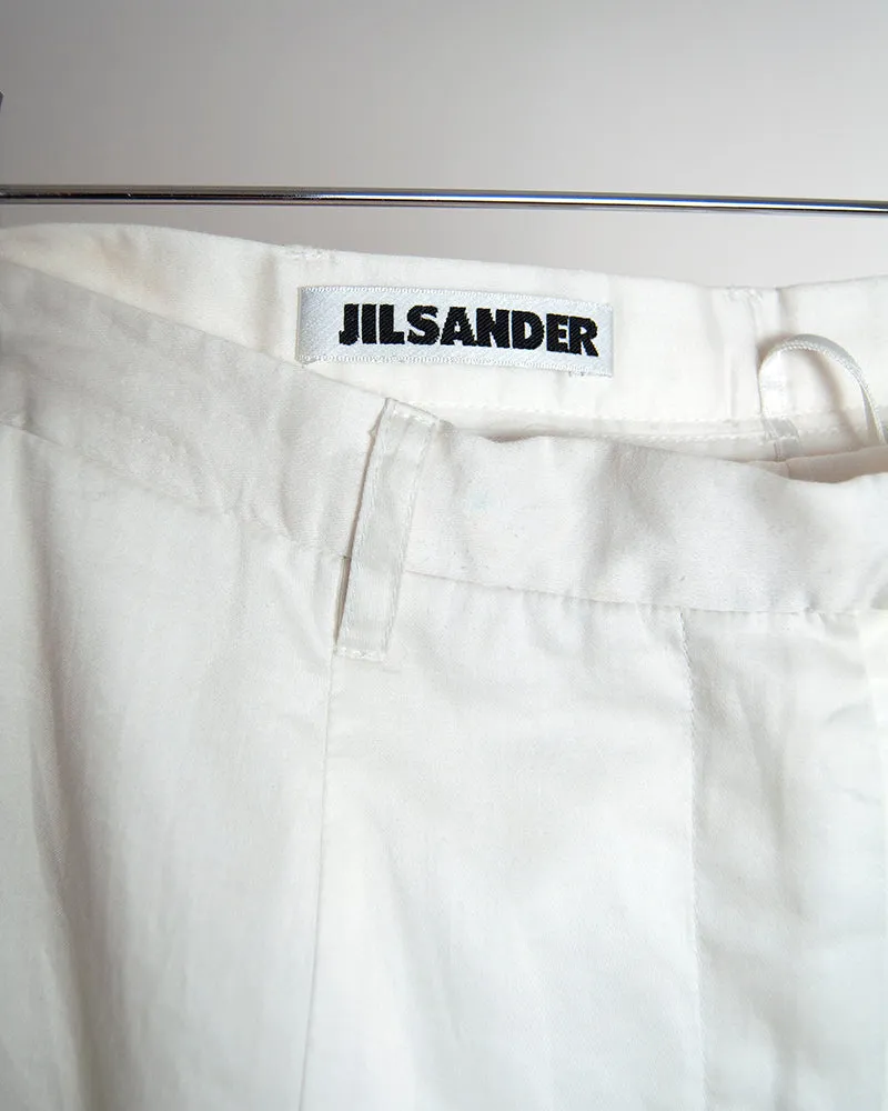 Jil Sander thin cotton trousers