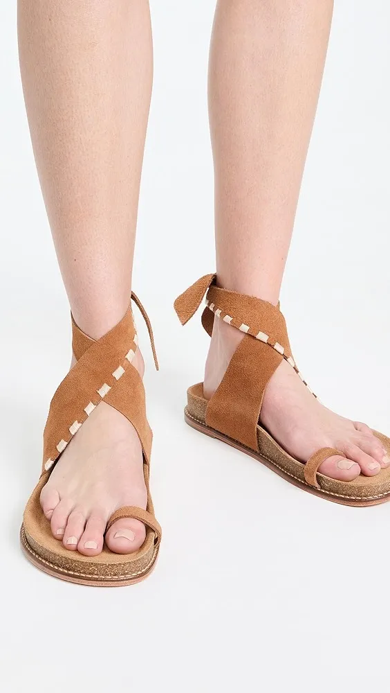 Johanna Ortiz   Cinnamon/Ecru Song Leader Sandals 