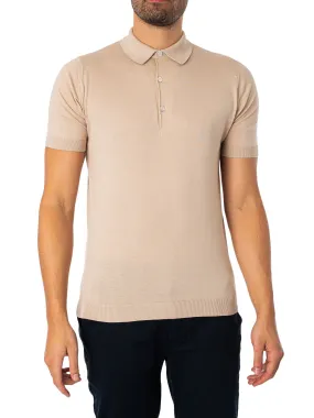 John Smedley Adrian Polo Shirt - Almond