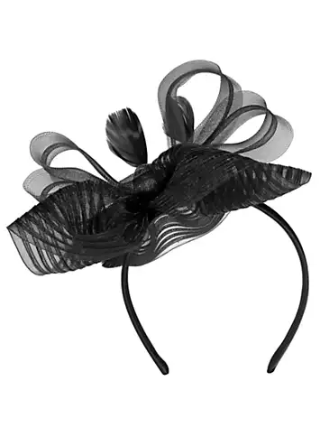 Jon Richard Black Hat Fascinator | Grattan