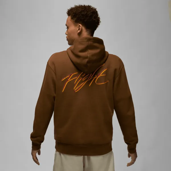 Jordan - Men - Essentials Flight Pullover Hoodie - Light Olive/Taxi