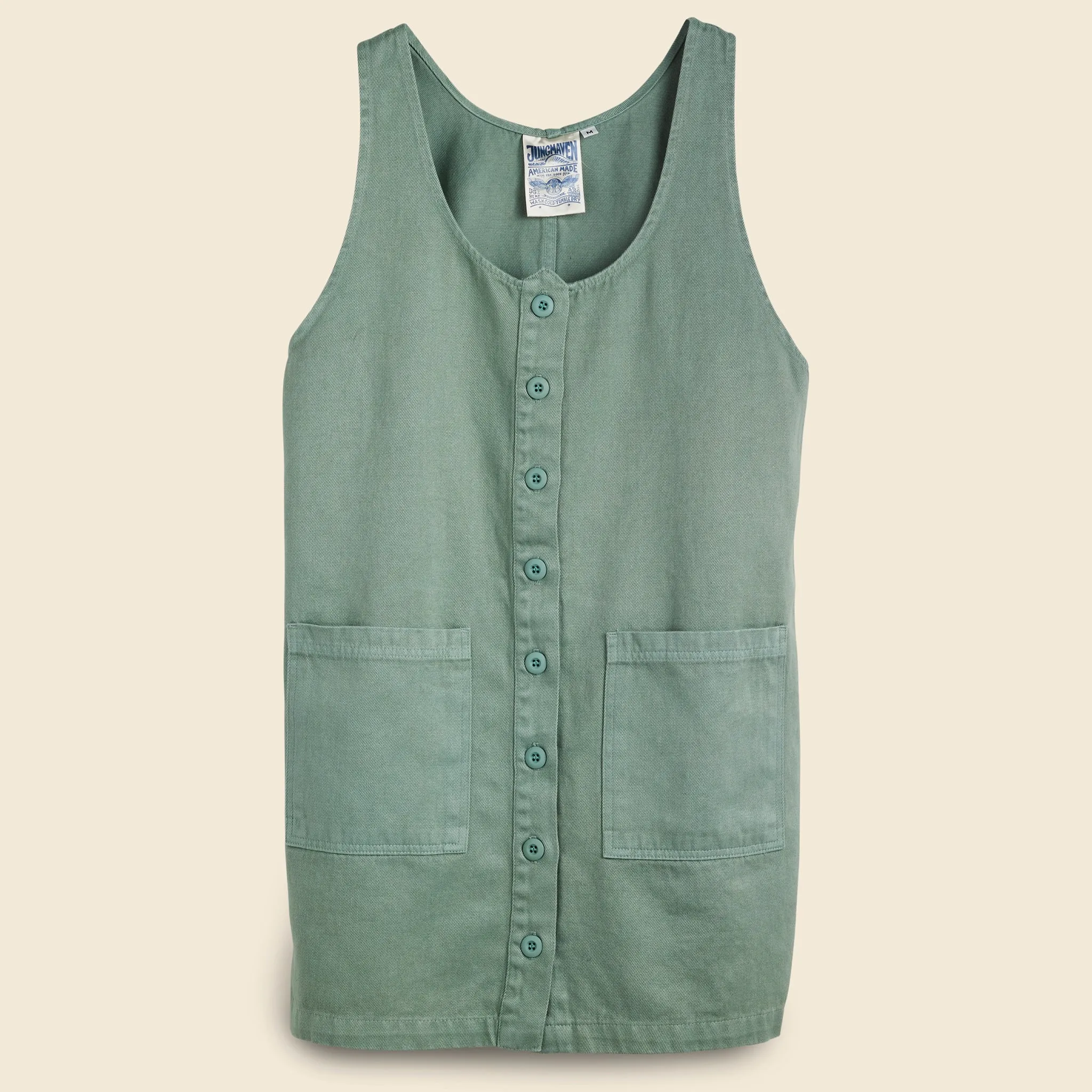 Jumper Dress - Clay Green