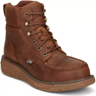 Justin Men's Rush 6 in. Waterproof Moc Nano Composite Toe Work Boot