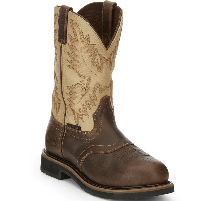 Justin Men's Superintendent Golden Brown Steel Toe Work Boot SE4661
