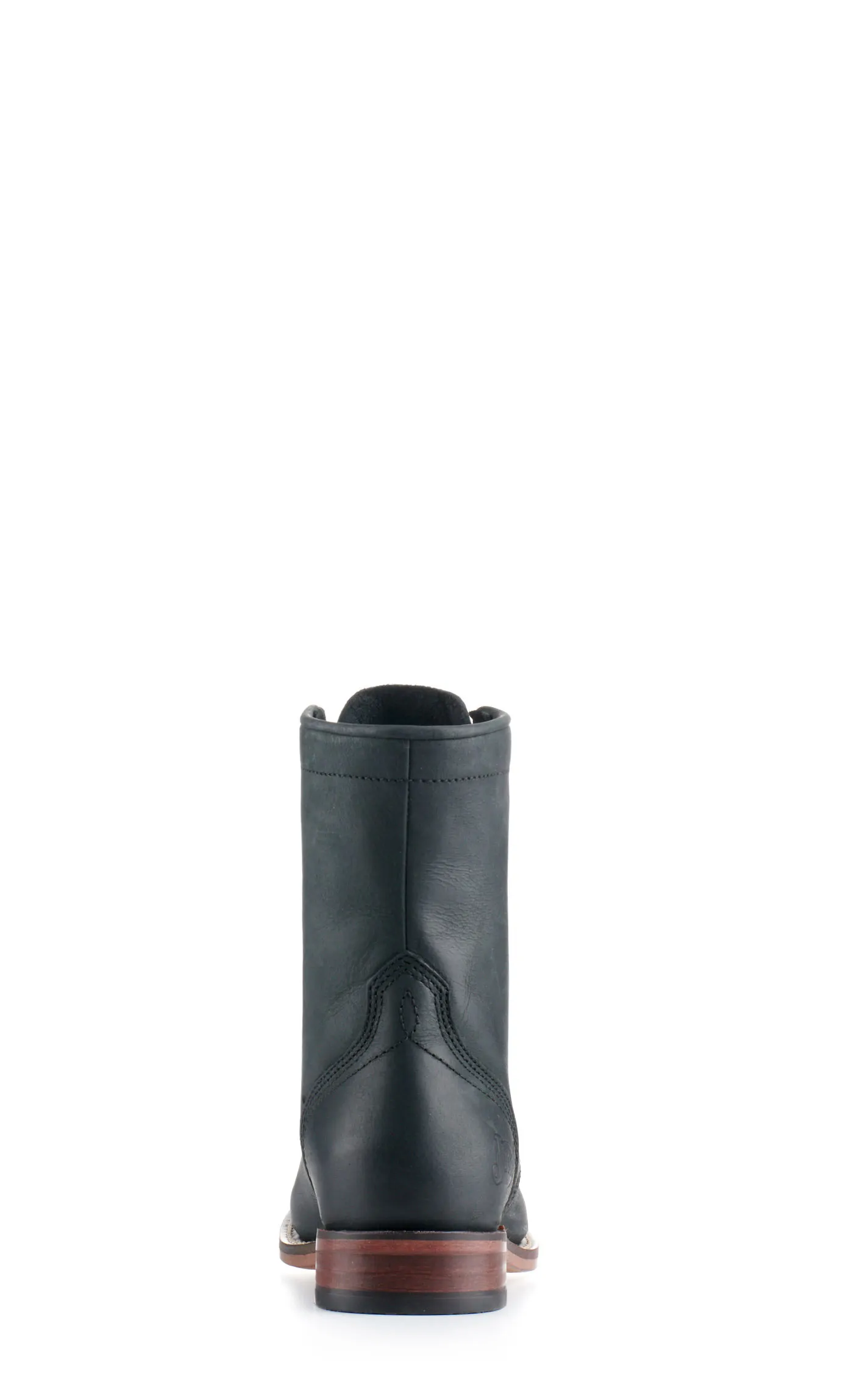 Justin Women's McKean Black Round Toe Lace Up Roper Boot