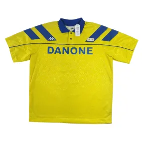 Juventus Italy Danone Original 1992 Away Vintage Football Shirt Large