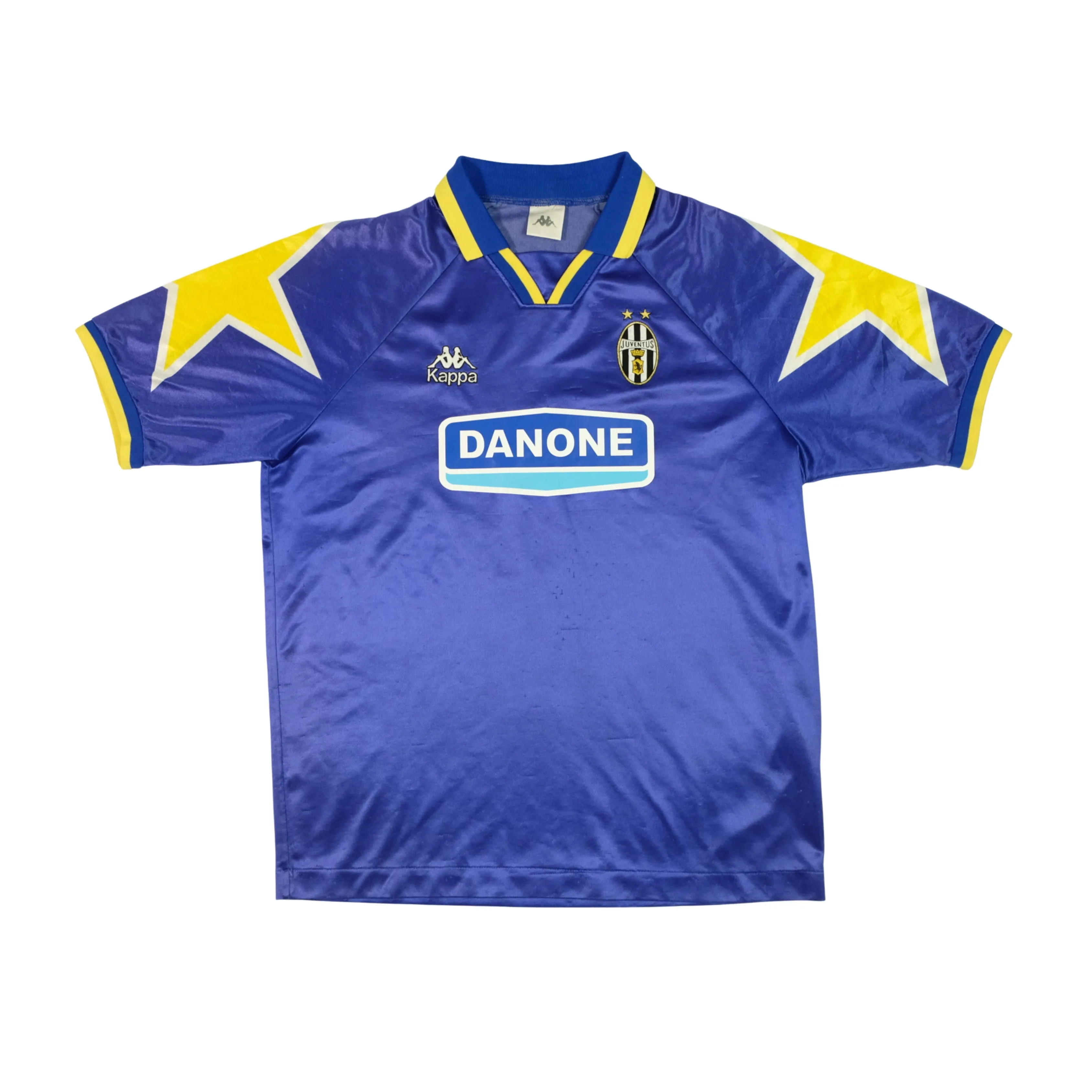 Juventus Italy Danone Original 1994/1995 Away Vintage Football Shirt Large