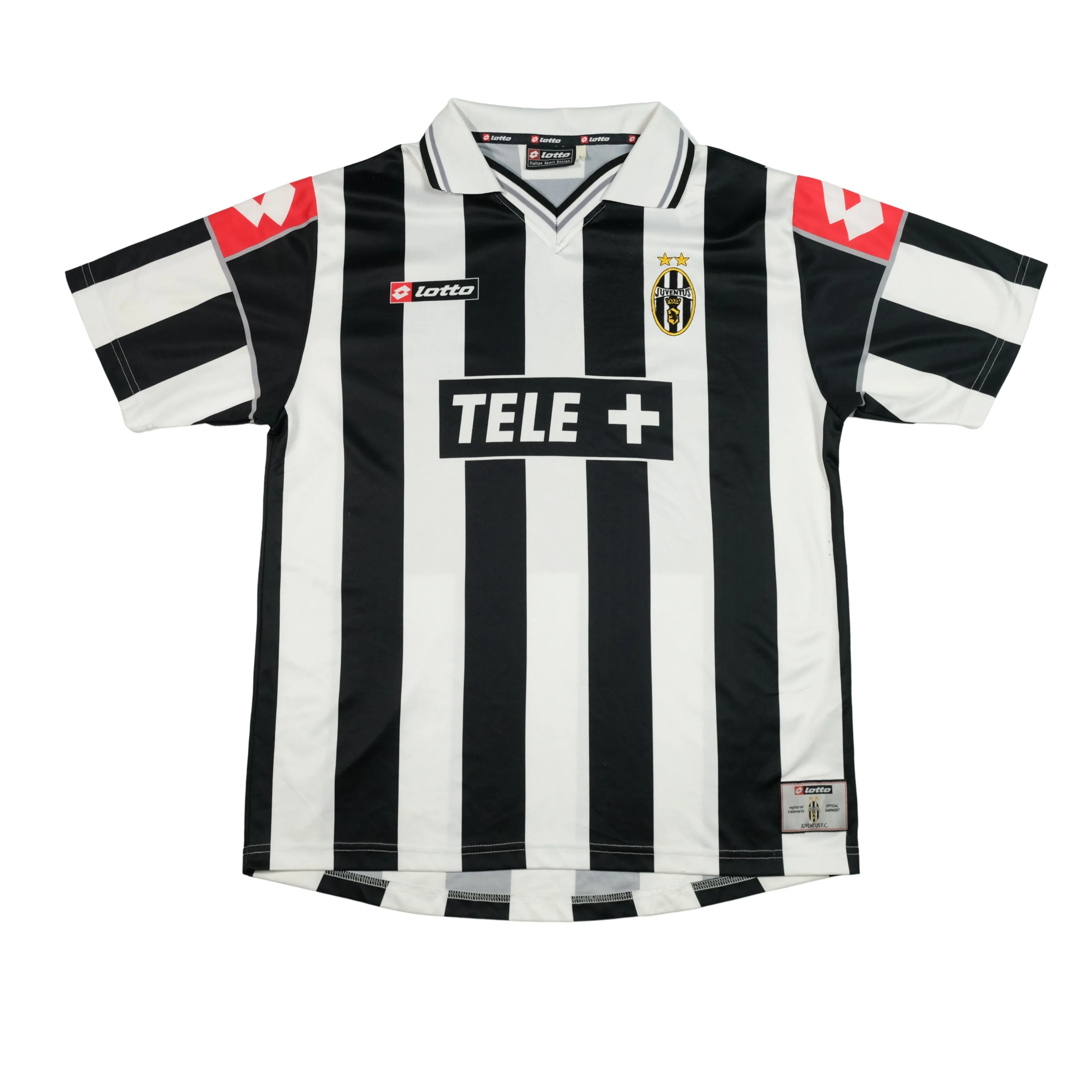 Juventus Italy Lotto Original 2000/2001 Home Vintage Football Shirt Large