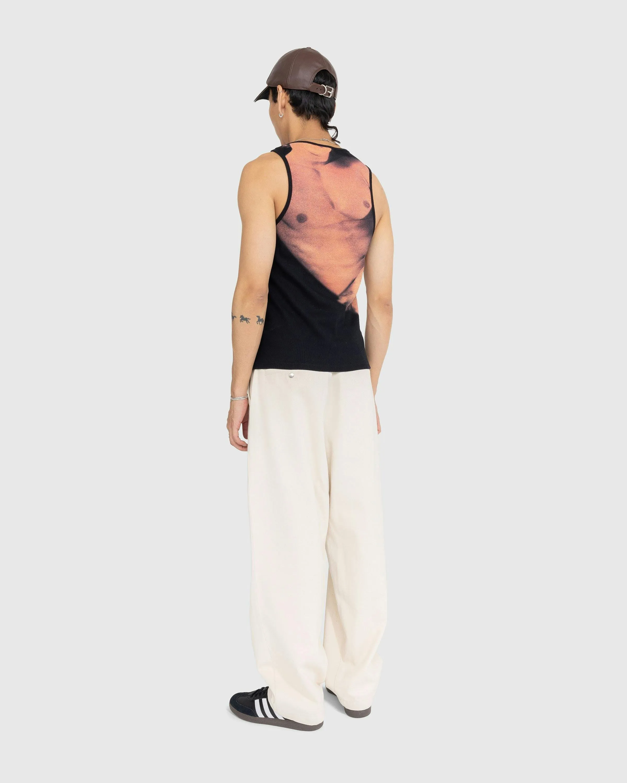 J.W. Anderson – Reclining Stud Back Print Vest Black | Highsnobiety Shop