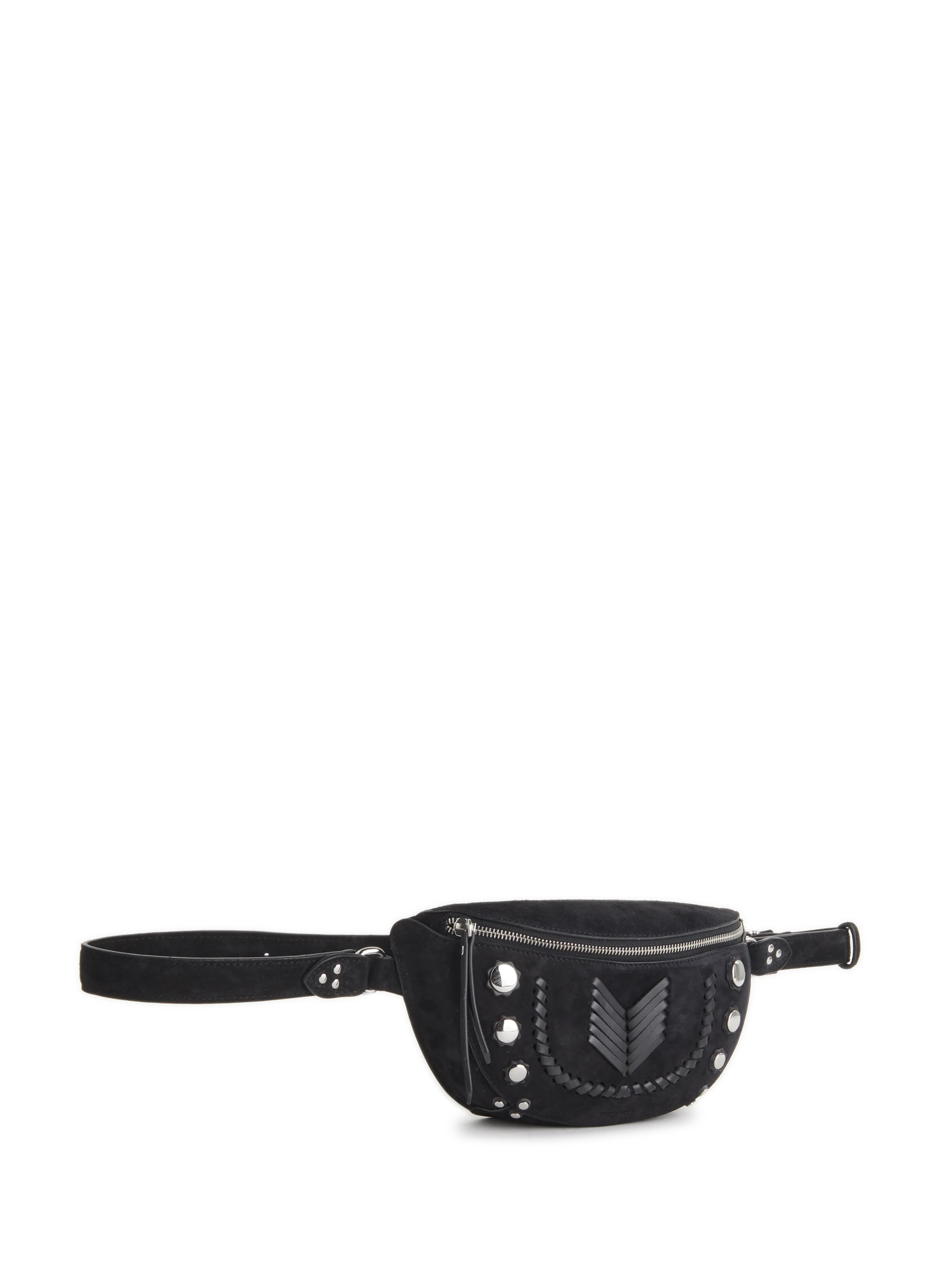 JÉRÔME DREYFUSS  Lino suede leather belt bag - Black