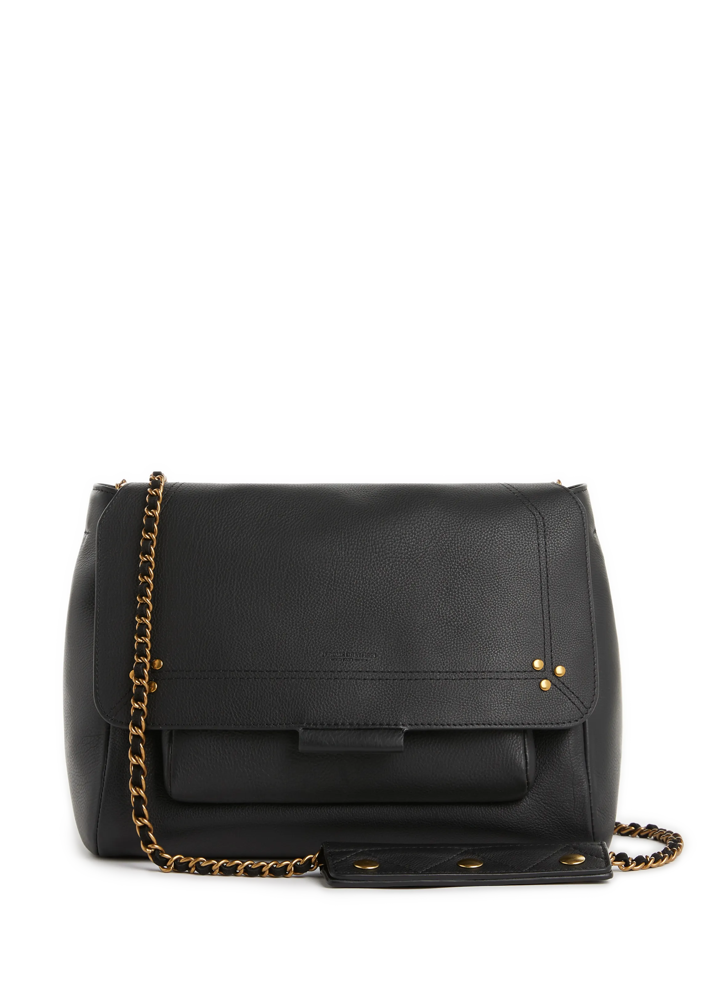 JÉRÔME DREYFUSS  Lulu L leather shoulder bag - Black