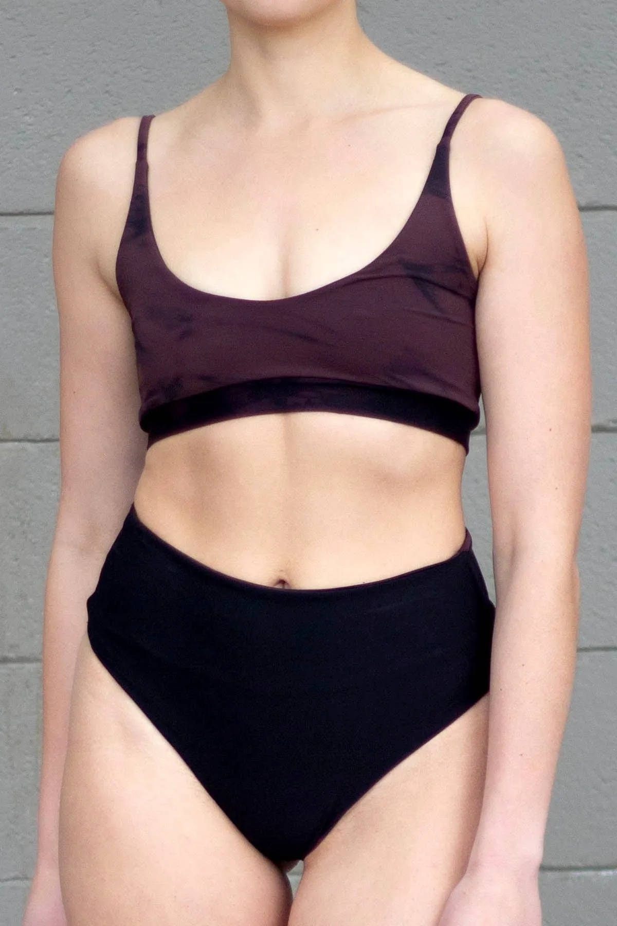 Kaela Bikini Bottom in Modica + Black