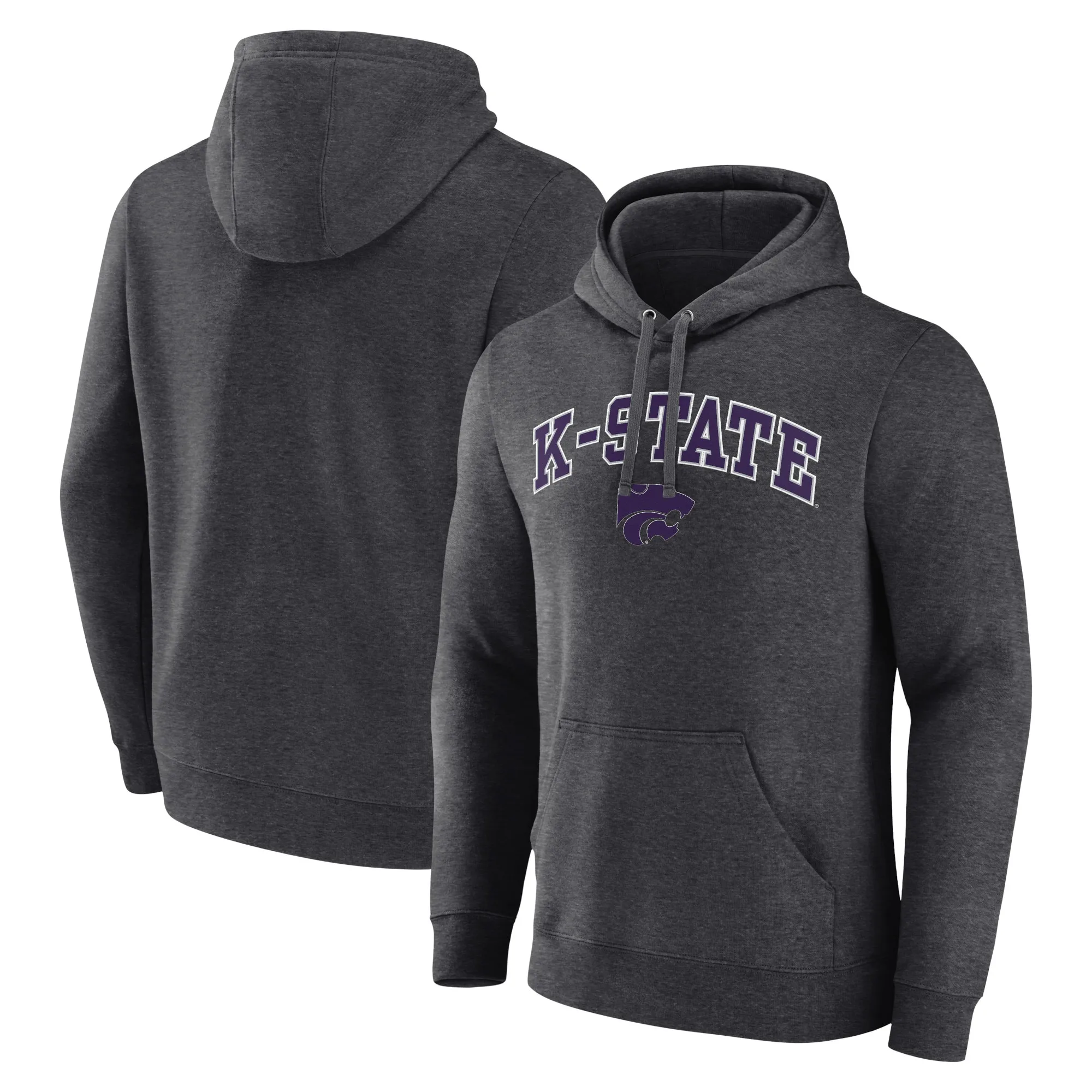 Kansas State Wildcats Charcoal Campus Pullover Hoodie