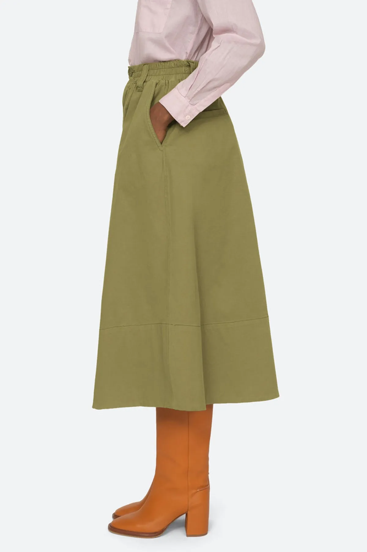 Karina Cotton Skirt Tan