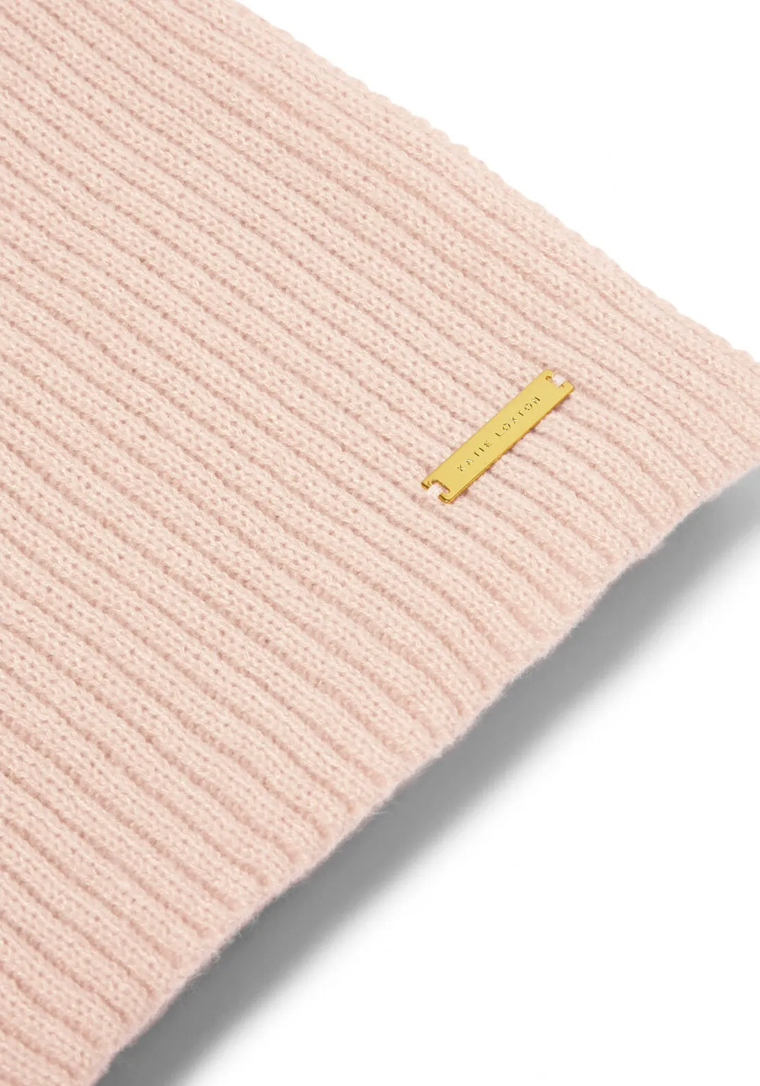 Katie Loxton Ribbed Knit Scarf, Nude Pink