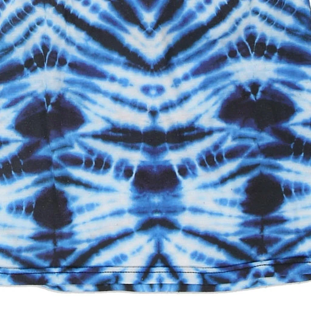 Kauai, Hawaii Harley Davidson Tie-Dye Vest - Medium Blue Cotton