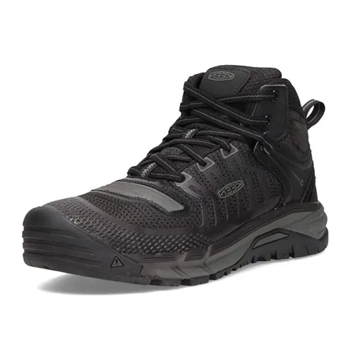 KEEN Utility Men's Kansas City Mid Carbon-Fiber Toe Work Boot Black/Gun Metal