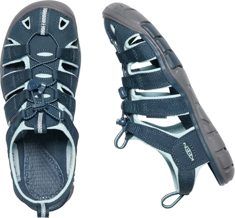 Keen Womens Clearwater CNX Sandals - Navy-Blue Glow