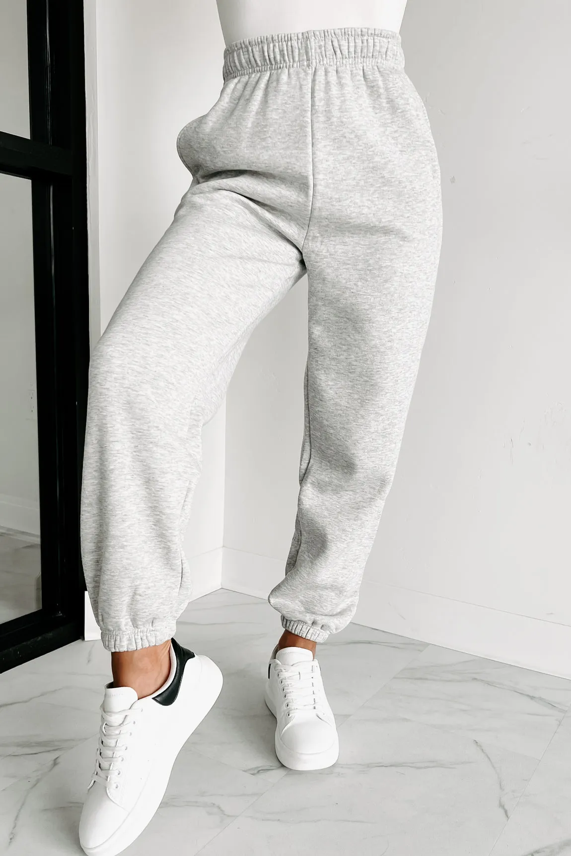 Keeping Comfy Joggers (Heather Grey)