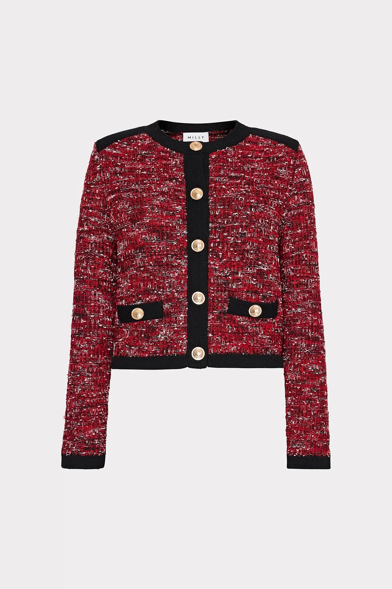 Kelly Textured Knit Cardigan - Claret