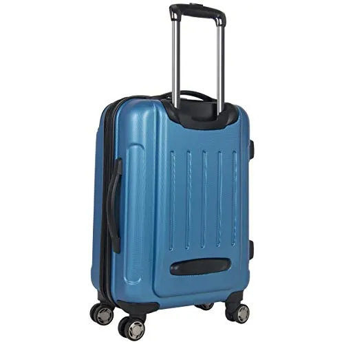 Kenneth Cole Reaction Renegade 20” Carry-On Lightweight Hardside Expandable 8-Wheel Spinner Cabin Size Suitcase, Vivid Blue, inc
