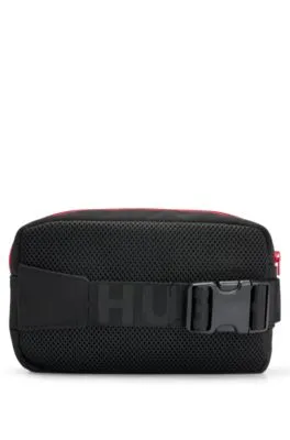 Kids' belt bag with red logo label