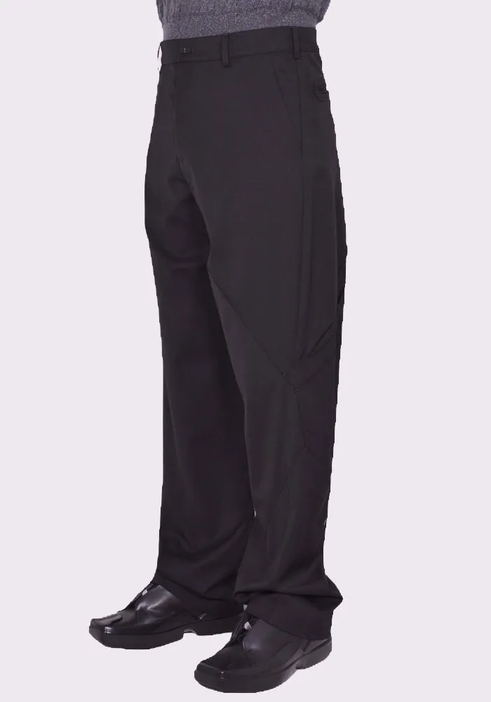 KIKO KOSTADINOV MEN KKSS24T07-28 MELSAS DARTED TROUSERS CROE BLACK