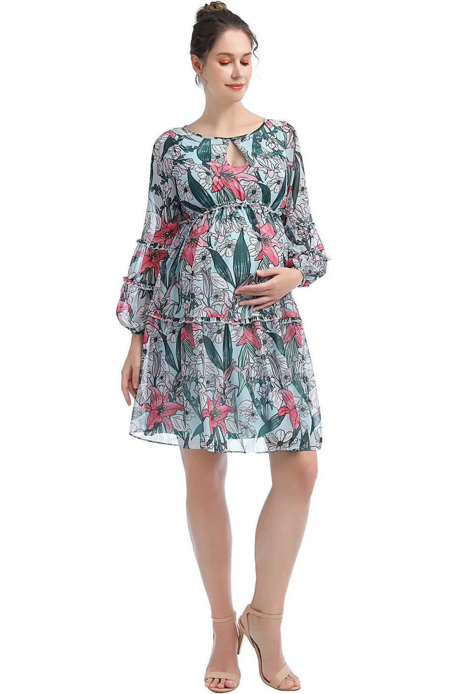 Kimi + Kai Maternity Nia Babydoll Dress