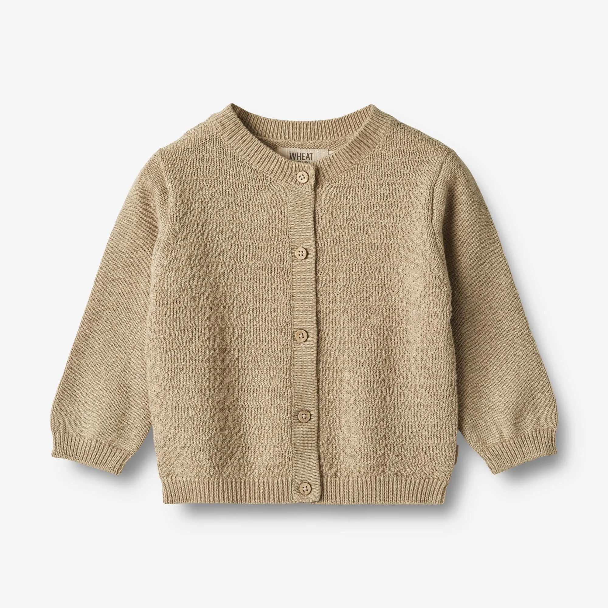 Knit Cardigan Bjrn - grey sand