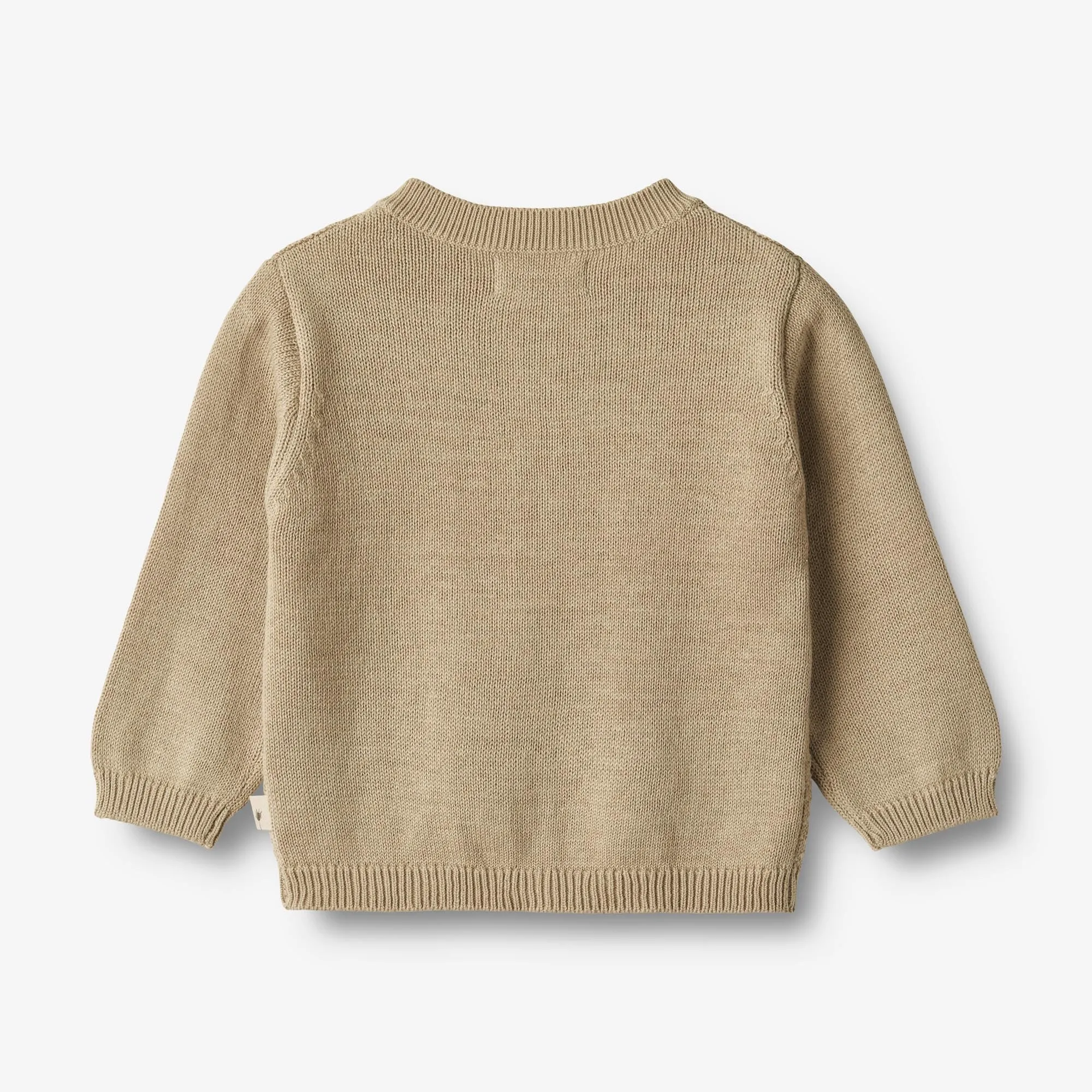Knit Cardigan Bjrn - grey sand