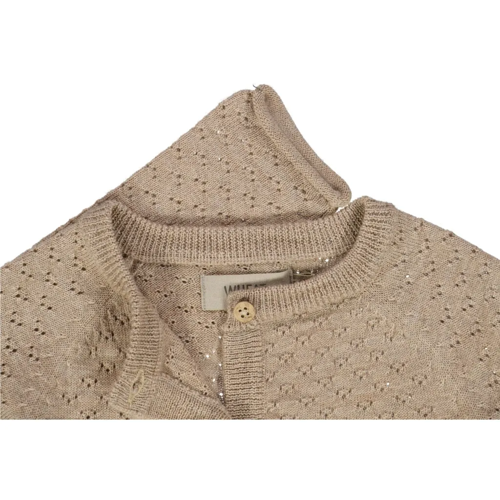Knit Cardigan Hera - khaki melange