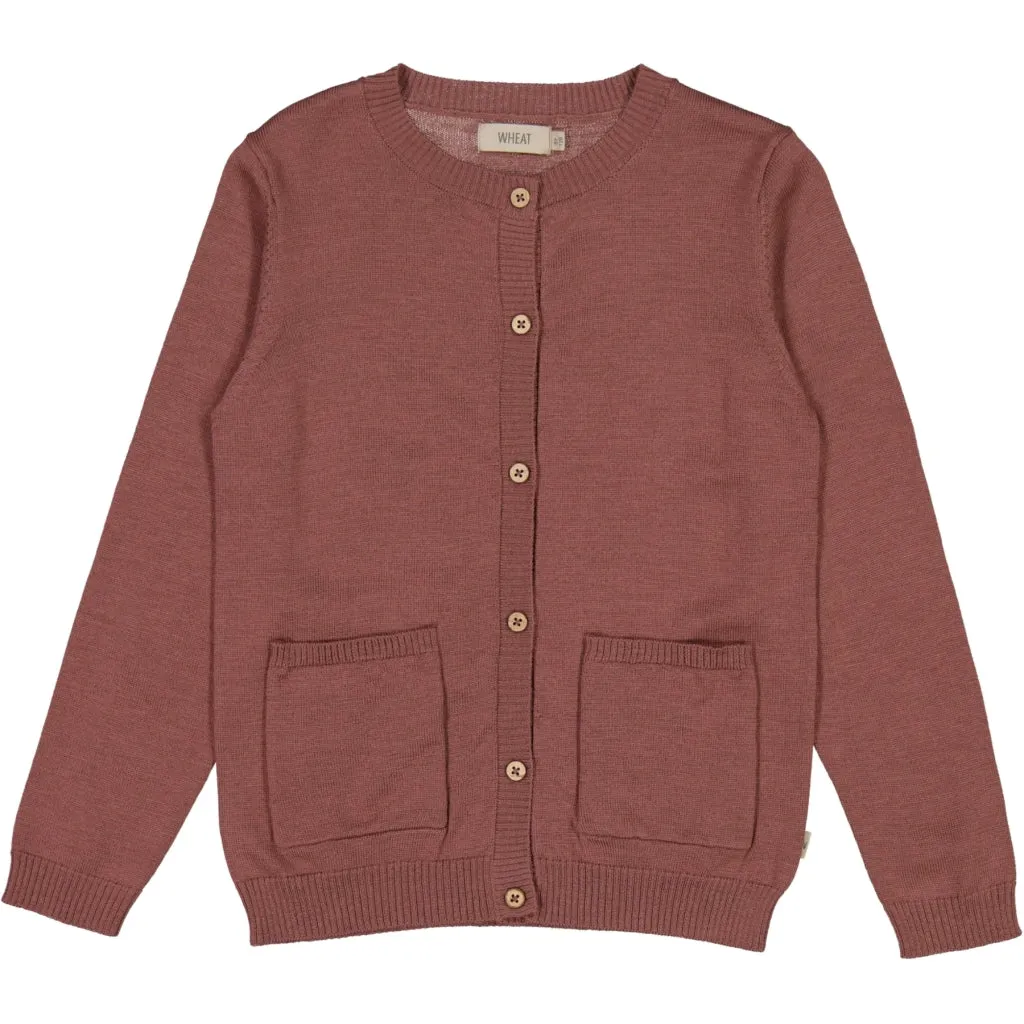 Knit Cardigan Skye - rose brown