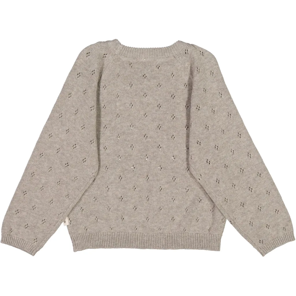 Knit Pullover Mira - warm grey melange
