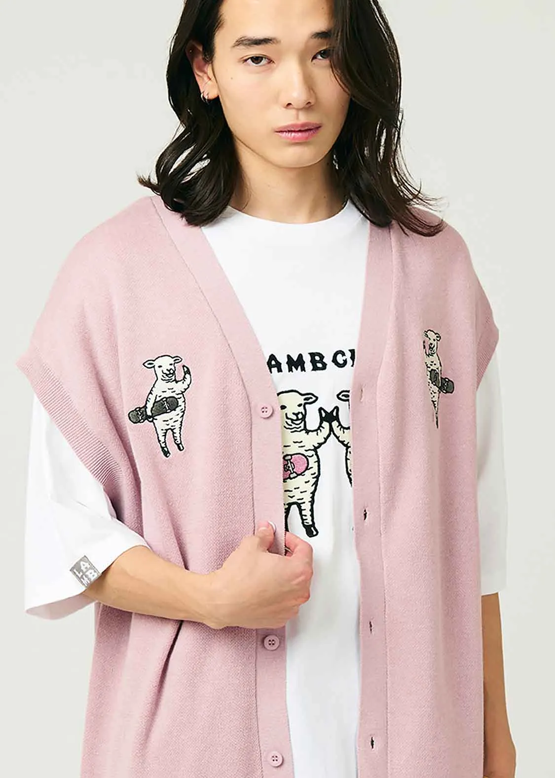 Knit Vest (Lamb Chop Skate)