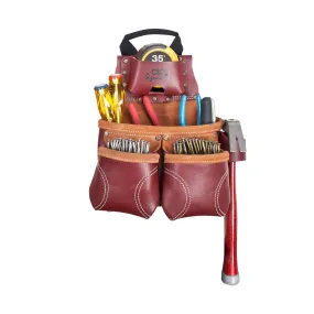 Kuny’s 10 Pocket Constuction Workers Heavy Duty Leather Tool and Nail Bag
