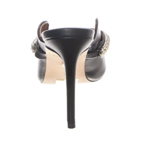 KURT GEIGER W' Duke Black Leather Sandals