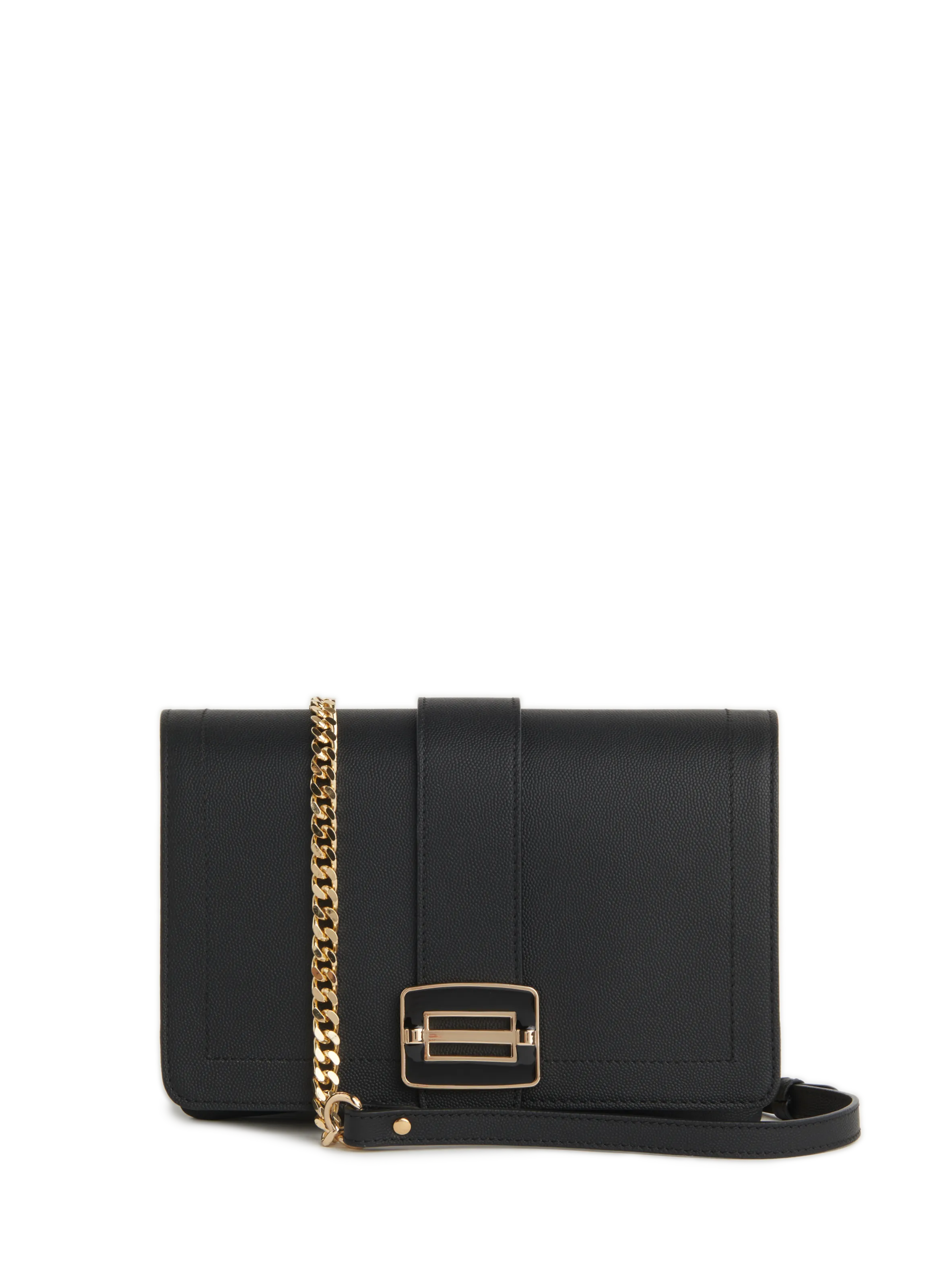 LA RÉSERVE  Leather shoulder bag - Black