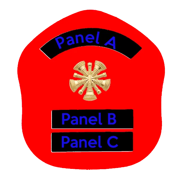 LA Short Style Fire Helmet Shield LAS5
