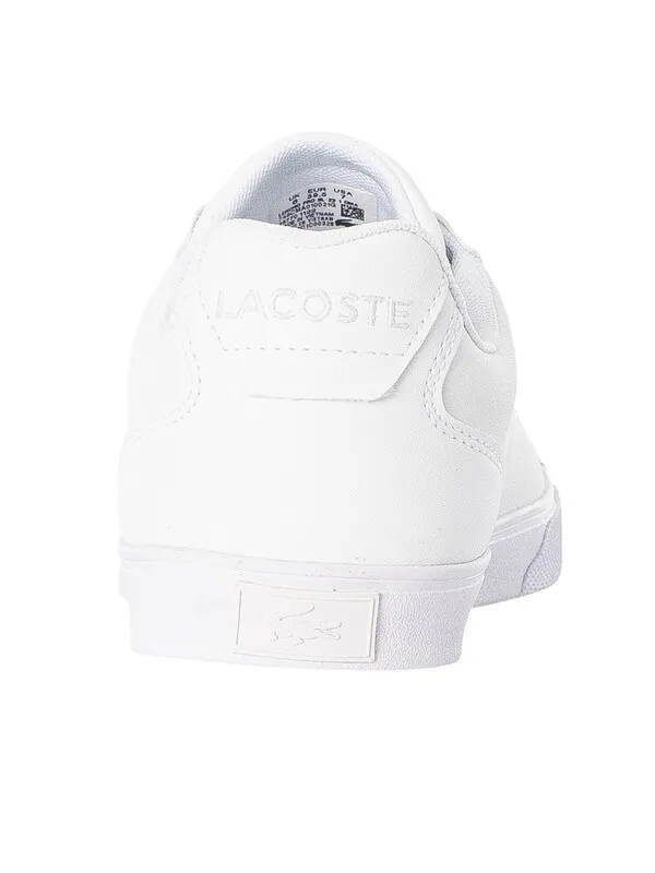 Lacoste Lerond Pro BL 23 1 CMA Leather Trainers - White/White