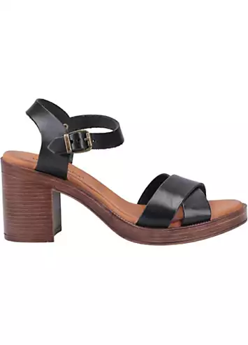 Ladies Black Georgia Sandals by Hush Puppies | Look Again
