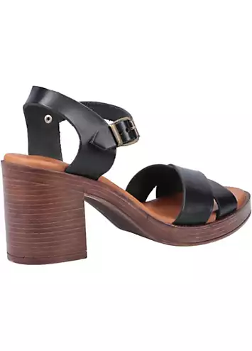 Ladies Black Georgia Sandals by Hush Puppies | Look Again