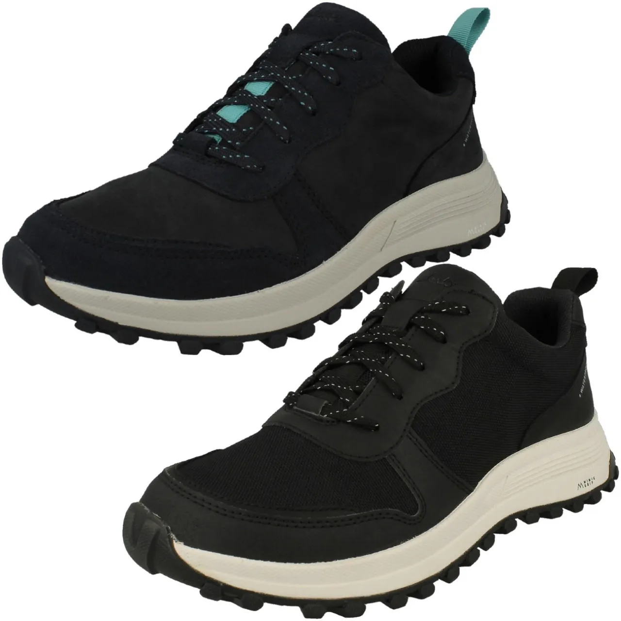Ladies Clarks Lace Up Waterproof Trainers - ATL Trek Free WP