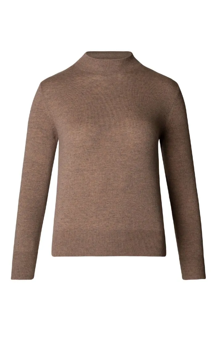 Ladies Merino Funnel Neck Jumper