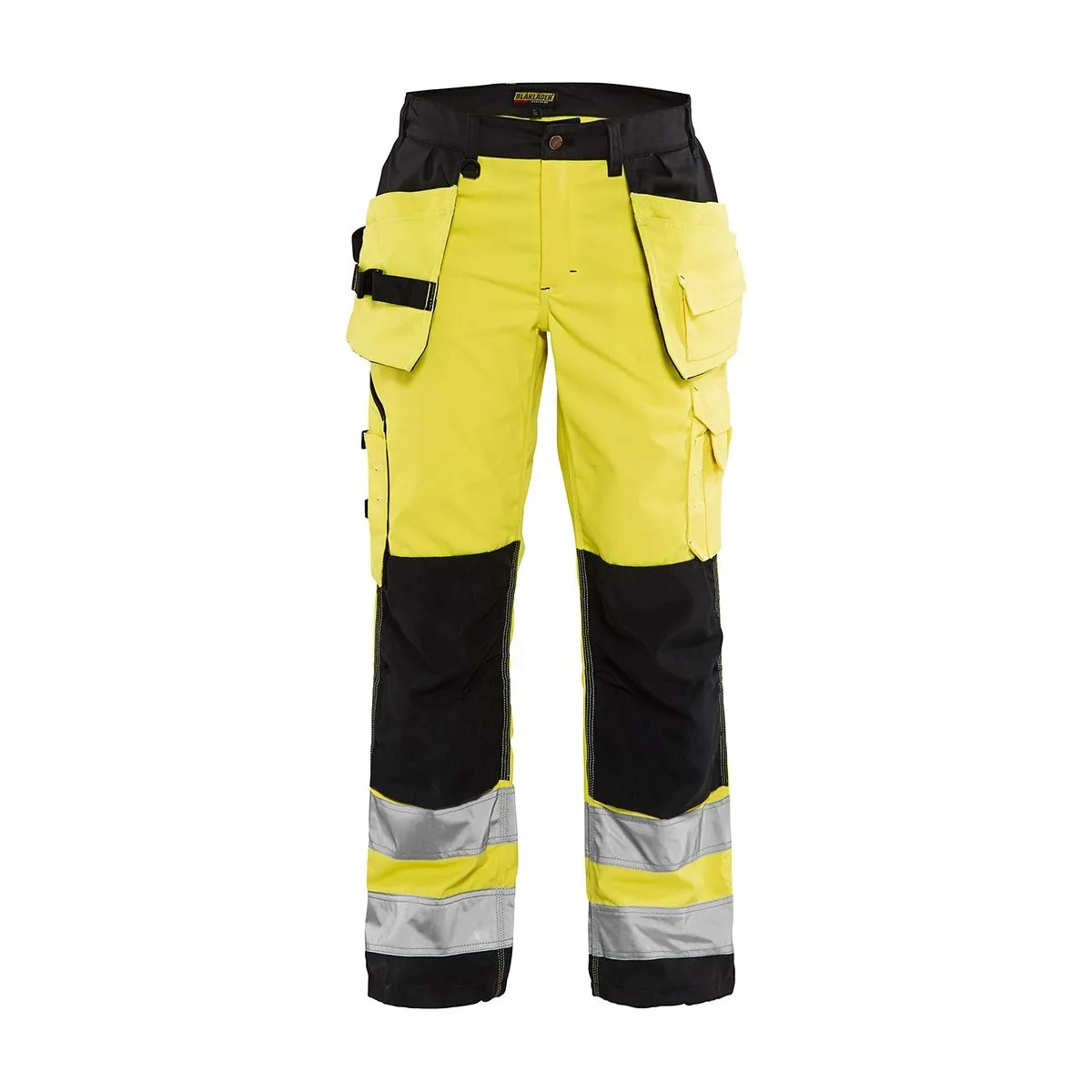 Ladies High Vis Trousers 7156 High Vis Oranje/Marineblauw - Blåkläde