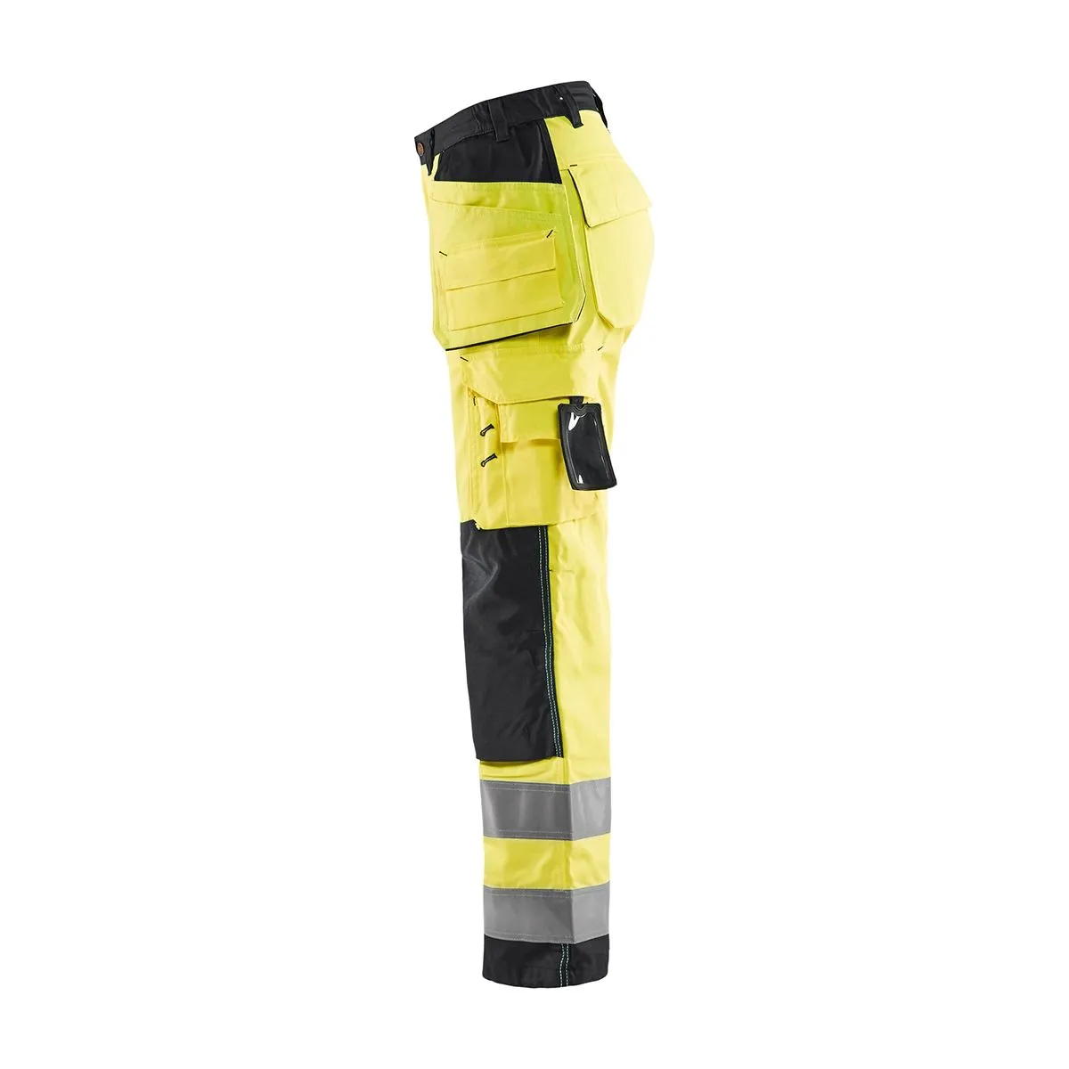 Ladies High Vis Trousers 7156 High Vis Oranje/Marineblauw - Blåkläde