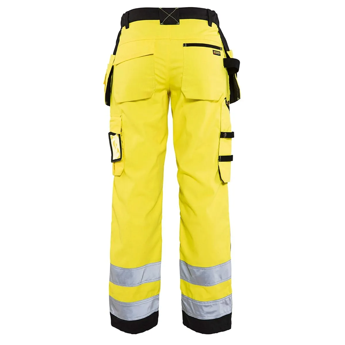 Ladies High Vis Trousers 7156 High Vis Oranje/Marineblauw - Blåkläde