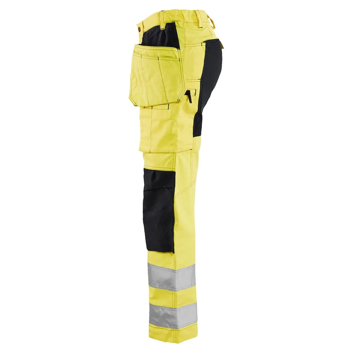 Ladies High Vis Trousers With Stretch 7163 High Vis Geel/Zwart - Bl&