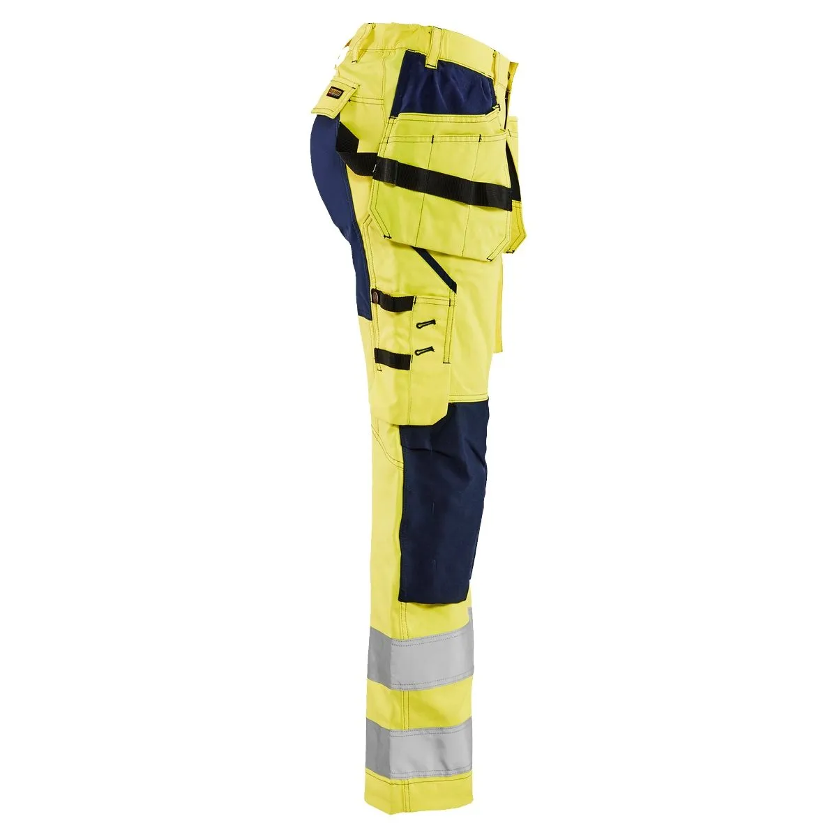 Ladies High Vis Trousers With Stretch 7163 High Vis Geel/Zwart - Bl&